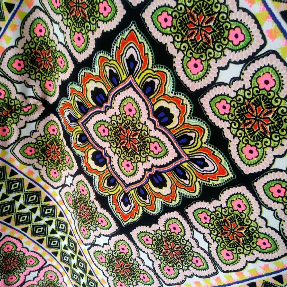 TCEC Multi Color Pattern Spring Summer Dress - Picture 4 of 5